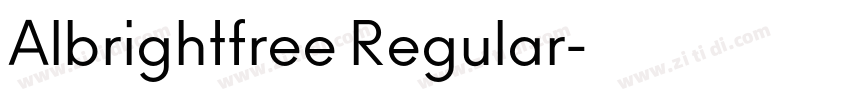 Albrightfree Regular字体转换 Albrightfree Regular字体转换